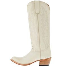 Macie Bean Women's Western heel Single stitch welt Cream Almond toe 15in. shaft Leather outsole M5224 Don't miss out on these beautiful Macie Bean boots. Macie Bean Boots, Almond Toe Boots, Bean Boots, Almond, Cream, Heels, Boots, Leather