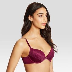 OUR BEST BRAS COME IN PAIRS When you find a bra just right for wearing every day, you're going to want more than one. This push-up bra 2-pack includes a classic tailored push-up bra as well as one with beautiful lace accents for a flirty touch. Both bras feature a supportive underwire and a sweetheart neckline that plays well with all your tops. Fully adjustable straps customize the fit while a hook and eye back closure does the rest in a bra that is an everyday solution for every body. Maidenfo Beautiful Bras, Best Bras, Beautiful Bra, Perfect Bra, Black Bra, Women's Skirts, Hem Style, Vintage Style Outfits, Casual Style Outfits