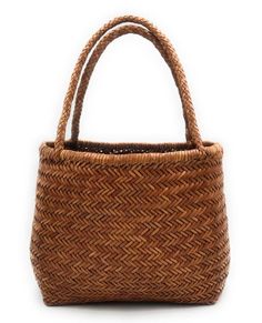 ALTICA Genuine Leather Hand Woven Triple Jump Bamboo Style Ladies Tote Bag - Tan - MOONGILAM Classic Natural Bag With Braided Handles, Classic Natural Bags With Braided Handles, Triple Jump, Woven Leather Bag, Leather Artisan, Hobo Bags, Basket Bag, Genuine Leather Bags, Carrie Bradshaw