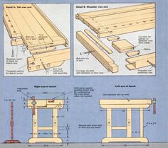 plans for a picnic table and bench