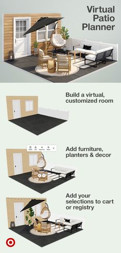 an info sheet showing the different types of furniture in this house and how to use it