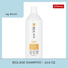 What it DoesFrizzy, damaged, unmanageable hair can be difficult to control and style. Inspired by nature's water-resistant camellia, Biolage SmoothProof Shampoo for wavy, curly or frizzy hair provides humidity control and anti-frizz smoothness even in 97% humidity, giving you perfectly smooth hair for up to 72 hours.*How to Use Apply to wet hair and lather with a massaging motion. Rinse thoroughly. Follow with SmoothProof conditioner.Hair Type: Straight, Wavy, CurlyFeatures: Value SizeConcerns:… Biolage Shampoo, Conditioner Hair, Anti Frizz, Nature Water, Hair Care Products, Frizzy Hair, Anti Frizz Products, Shampoos, Smooth Hair