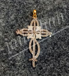 Brand- Jai Kishan Jewellers Item- Cross Design 925 Sterling Silver Pave Diamond Pendant Pendant Color- Gold And Black Diamond- Pave Diamond Type- Pendant Manufacturing- India Information We are manufacturing all kinds of jewelry. If you have any queries please contact us. We are Happy To Help You. Handmade Silver Jewelry For Marriage, Cross Jewelry With Intricate Design For Anniversary, Hallmarked Silver American Diamond Jewelry, Anniversary Jewelry Cross With Intricate Design, Wedding Jewelry With Engraved Cubic Zirconia, Engraved Cubic Zirconia Wedding Jewelry, Handmade Cross Pendant Jewelry For Wedding, Spiritual Silver Jewelry With Diamond Accents, Spiritual Silver Jewelry With Diamond Cut