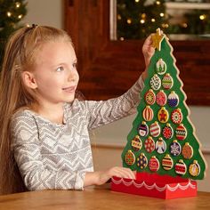 Melissa & Doug 13571 Countdown To Christmas Wooden Advent Calendar -4.9 L X 12 W X 16 H Inches -Magnetic -Includes Magnetic Wooden Tree, 24 Magnetic Ornaments, And 1 Shining Star For The Top Of The Tree -Attached Wooden Ornament Box Keeps All The Pieces Together -Holiday Poem On The Back Encourages Family Communication And A Festive “Read-Aloud” Ritual -A Hands-On Way For Kids Of All Ages To Get Into The Christmas Spirit -Makes A Great Gift For Kids Ages 3 And Up, For Hands-On, Screen-Free Play Advent Calendar Wood, Star For Christmas, Calendar Wood, Holiday Poems, Wooden Advent Calendar, Advent For Kids, Christmas Accents, Advent Calendars For Kids, Christmas Tree Toy