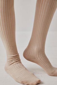 These knit over the knee socks from Free People pair sharply with a skirt, pleated shorts, or mini dress for a cute look that will also keep you comfortable during fall weather. We also love them as tall boot socks. Content: 90% Cotton 10% Elastane Tall Boot Socks, Blazers Shoes, Sweater Season, Congratulations Baby, Boot Jewelry, Over The Knee Socks, Favorite Boots, Pleated Shorts, Knee Socks