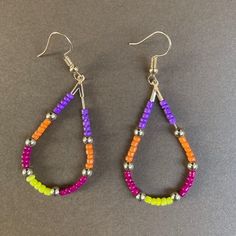 Everyday earrings! Fun & bright! Very lightweight! Multicolor Dangle Earrings For Everyday, Everyday Multicolor Dangle Earrings, Colorful Vibrant Earrings With Ear Wire, Nickel-free Multicolor Earrings For Everyday Use, Multicolor Dangle Earrings, Multicolor Drop Earrings For Everyday, Everyday Multicolor Nickel Free Earrings, Everyday Multicolor Nickel-free Earrings, Vibrant Rainbow Dangle Earrings