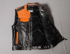 Custom Leather Vest by Fashion-Racing is made for you! You don't have made to make compromises anymore. * Premium genuine leather * Two interior conceal & carry pockets with snap closure * Two waist pockets with zipper closure * Two breast pockets *Diamond stitch * Full interior leather facings around armhole and bottom opening * Zipper ✂️ Want to see more leather vests and leather jackets? Please click on https://www.etsy.com/shop/FashionRacing?section_id=21524124 If you want to know more about Black Leather Moto Vest, Black Leather Vest For Motorcycling, Black Leather Motorcycle Vest, Leather Biker Vest For Biker Events, Biker Leather Vest For Streetwear, Black Moto Vest For Biker Events, Moto Style Black Vest For Biker Events, Motorcycle Leather Vest, Leather Vests