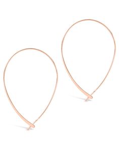 These threader hoops are sure to be unlike any other hoops in your earring collection. Their unique shape is delicate, but not so delicate that they won’t get noticed when you wear them out and about! Materials: 14K gold, 14K rose gold, or rhodium plated brass Features: 1.6" drop, 23mm max-width, 1mm wide tube, Lead & Nickel free, threader post Silver Threader Earrings, Solid Gold Bracelet, Earring Collection, Statement Drop Earrings, Mens Accessories Jewelry, Men Earrings, Threader Earrings, Earring Sale, Earrings Collection