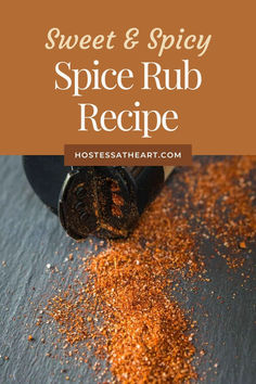 Our Spice Rub Recipe is a sweet and spicy. Use it as a dry rub on meat and fish or sprinkle it over veggies before roasting. It's the perfect balance of flavors. Texas Dry Rub Recipe, Meat Rubs, Sweet Heat, Dessert Toppings, Spice Rub, Dry Rub, Edible Gifts