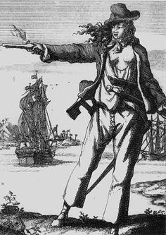 Anne Bonny (c. 1700 - c. 1782) was an Irish woman who became a famous pirate, operating in the Caribbean. Her birth name was Anna Cormac, and her birthplace was Kinsale, County Cork, Ireland. She was the daughter of a servant woman, Mary Brennan, and Brennan's employer, lawyer William Cormac. Female Pirates, Ching Shih, Story References, Grace O'malley, Anne Bonny, Carolina Do Norte, Famous Pirates, Calico Jack, Golden Age Of Piracy