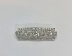 Art Deco Diamond & Platinum Brooch | eBay Classic Platinum Brooches With Diamond Accents, Classic Platinum Brooches, Classic Platinum Brooch With Brilliant Cut, Classic Diamond Brilliant Cut Brooch, Classic White Gold Diamond Brooch, Classic White Gold Diamond Brooches, Classic Diamond Brooch With Brilliant Cut, Classic Diamond Brooches With Brilliant Cut, Classic Platinum Brooches For Anniversary