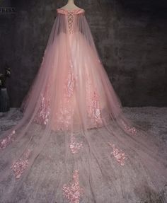 Quinceanera Dress Appliques Beading Floor-Length Pink Tulle Formal Dress - TulleLux Bridal Crowns &  Accessories Beading Applique, Tulle Formal Dress, Quinceanera Dresses Pink, Pink Wedding Dress, Pink Prom Dress, Quinceanera Dress, Beaded Bodice, Bra Style, Dress Order