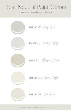 the best neutral paint colors for every room in your home, from gray to white