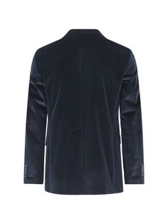 Tagliatore blazer jacket in blue velvet with classic lapels, logo patch, single-breasted closure, two front flap pockets, button cuffs. Composition: 98% Cotton, 2% Elastane Classic Velvet Outerwear With Button Closure, Classic Business Velvet Outerwear, Classic Velvet Business Outerwear, Business Velvet Outerwear With Lapel Collar, Classic Velvet Outerwear For Business, Classic Velvet Suit With Lapel Collar, Velvet Workwear Blazer With Double Button Closure, Velvet Business Suit With Notch Lapel, Business Velvet Outerwear With Suit Collar