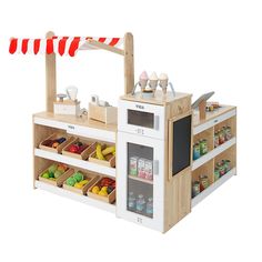 Supermarket Set Toy Grocery Store, Kids Pretend Play Area, Kids Ministry Rooms, Pretend Play Grocery Store, Play Grocery Store, Playroom Inspiration