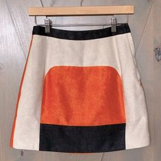 New! C/Meo Collective Mini Skirt Block Color Orange Black Cream Size 4 Adorable Mini Just In Time For Spring Pair It With Your Favorite Boots, Flats Or Sandals Super Modern, Trendy And Cute Features: Fully Lined Side Zipper Hidden By Skirt Material Stunning Color Block Pattern With Orange Black And Cream Size: 4 Condition: New With Tags All Photos Are Of The Item Being Sold Approximate Measurements (Flat Lay): Waist: 13” Waistband: 1 1/2” Thick Length: 16 1/2” Comes From A Clean, Smoke-Free Home Hot Pink Skirt, Peplum Lace, Pu Skirt, Night Skirt, Color Block Pattern, Green Mini Skirt, Block Color, White Mini Skirt, Black Peplum