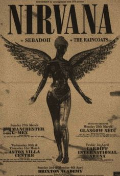 the poster for nirvana's upcoming show