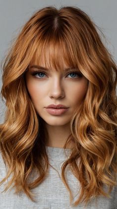 Flattering Copper Blonde Side-Part Bob for Square Faces 🔲 Copper Bob Hair, Hair Colors For Fall, Red Hair With Bangs, Hair Color Swatches, Copper Blonde Hair Color, Copper Blonde Hair, Fall Blonde Hair Color, Blonde Hair Colors, Chemo Hair