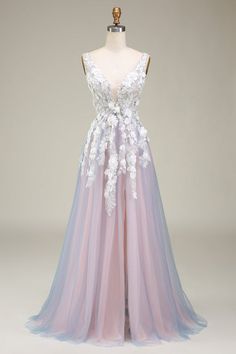 Summer Party Floor-length Wedding Dress, Elegant Summer Wedding Ball Gown, Summer V-neck Dress With Sweep Train, Elegant Tulle V-neck Gown, Elegant V-neck Tulle Gown, Elegant Pink Lace Ball Gown, Pink Wedding Dress With Illusion Neckline, Wedding Pink Dress With Illusion Neckline, V-neck Evening Dress With Illusion Neckline For Prom