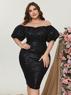 Product Code: FSWD0797P Embellishment: Sequin Fabric: 100% Polyester Back Style: Zipper Up Fully Lined: Yes Built-in Bra: Yes Available Color: Black Multi Stretch: Moderate Fits true to size Imported Model Information Height: 5' 3" Bust: 41'' Waist: 30.5“ Hips: 53” wearing US size 1X Blue Plus Size Dresses, Plus Size Lace Dress, Plus Size Sequin Dresses, Plus Size Maternity Dresses, Maternity Evening Dress, Sukienki Plus Size, Dusting Powder, Wedding Dress Sequin, 파티 드레스