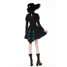 The gothic dress is a ruffled stand collar and a contrasting color. Puff long sleeves, draped hem, lace patchwork on the neckline, and special ruffled hem at the back. Slightly elastic fabric and slim fitted silhouette. 
 
Material: Polyester 
Weight: 0.514KG 
Size: XS-XXL 
SKU:?DW775 
? The Gothic, Puff Long Sleeves, Lace Patchwork, Gothic Dress, Color Dress, Elastic Fabric, Stand Collar, Contrasting Colors, Puff Sleeve