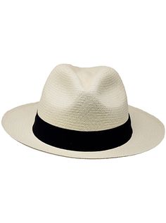 Brand: Gamboa Color: Natural Material: Toquilla straw Brim: 8 cm. (3.15")Grade: 6 - 7 (Fine)learn more Sweatband: Cotton twill, 7 cm (2 3/4") Crown: 11 cm. (4.3") Ribbon: Linen Description: A luxurious hat, handmade in Montecristi, the worldwide famous Panama Hat town in Ecuador. This Panama Fedora hat (Tuis) for men is of top quality, classic and elegant. Each hat is individually blocked and trimmed to meet the highest quality standards. Classic Panama Hat With Flat Bill In Natural Color, Classic Natural Panama Hat With Flat Bill, Classic Natural Color Panama Hat With Flat Bill, Classic Natural Fedora, Classic Natural Straw Hat With Flat Bill, Formal Toquilla Straw Fedora, Classic Fedora For Vacation, Classic Summer Straw Hat With Flat Bill, Classic Flat Bill Straw Hat For Vacation