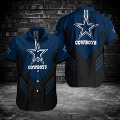 Shipping from the US. Easy 30 day return policy, 100% cotton, Double-needle neck, sleeves and hem; Roomy Unisex Fit. Cowboys Outfits, Cowboys Apparel, Dallas Cowboy, Button Shirts, Cow Shirt, Button Shirt, Dallas Cowboys, Cotton Silk, Suits You