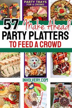 Make Ahead Party Food for a Crowd - Best Easy Food Ideas For Entertaining Inexpensive Party Food, Large Party Food, Inexpensive Snacks, Cheap Snack, Snack Trays