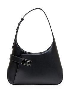 Black leather shoulder bag. One adjustable handle. Inside zipper pocket. Interior magnetic closure. Metal buckle on front. Logo plaque on the side. Width:35 Height:23 Depth:6Gender: WomenMaterial: OUTSIDE:100% CALFSKINColor: BlackMade in: ITProduct ID: 215492 767785*Import tax/duty will be calculated at checkout (If applicable) Modern Shoulder Bags With Branded Hardware, Modern Square Bag With Branded Hardware, Modern Square Bags With Branded Hardware, Everyday Square Shoulder Bag With Branded Hardware, Designer Square Shoulder Bag With Silver-tone Hardware, Chic Square Shoulder Bag With Branded Hardware, Business Shoulder Bag With Double Handle And Branded Hardware, Formal Shoulder Bag With Branded Hardware, Modern Shoulder Bag With Branded Hardware