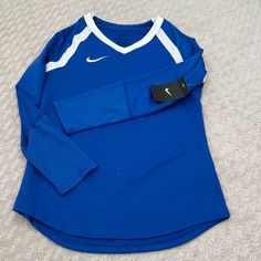 Never Worn Nike Top Unisex Check Out All My Items Bundle And Save. Send Me An Offer. Purchase As Much As You Want And Get A Discount And Pay Only One Shipping Fee!!! Nike Stretch Tops For Sports, Blue Sporty Tops For Tennis, Nike Blue Tops For Playwear, Blue Casual Tennis Top, School Spirit Sports Top With Moisture-wicking, Casual Blue Nike Tops, Sporty Blue Tops For Cheerleading, Nike Blue Tops For Fan Merchandise, Sporty Blue Tennis Tops