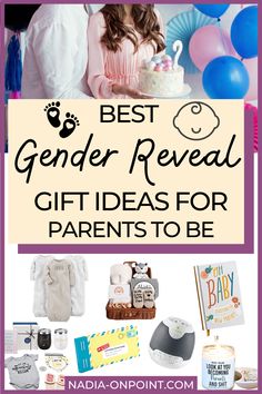 the best gender reveal gift ideas for parents to be is featured in this postcard