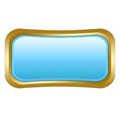 a gold frame with blue glass in the center on a white background stock photo - budget conscious