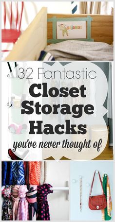 closet storage hacks that you've never thought of are easy to make and cheap