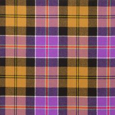 a purple and yellow plaid fabric