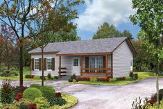 Small Farmhouse Plans, Small Country Homes, Southern Style House Plans, Country Modern Home, Southern House Plan, Retirement Living, Country House Design, Cottage Style House Plans, A Small House