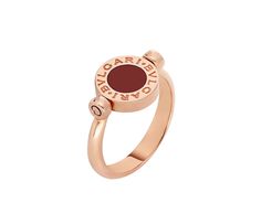 BVLGARI BVLGARI 18 Kt Rose Gold Flip Ring Set With Mother-of-pearl And Carnelian Elements Bvlgari Jewelry Rings, Rings Bvlgari, Bvlgari Fragrance, Bvlgari Rose, Mother Of Pearl Rose, Bvlgari Ring, Bulgari Jewelry, Bvlgari Jewelry, Flawless Diamond