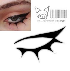 Eyeliner Drawings, Eyeliner Drawing, Eyeliner Art, Eyeliner Inspo, Teknik Makeup, Mekap Mata, Eyeliner Ideas, Makeup Drawing, Cute Eye Makeup