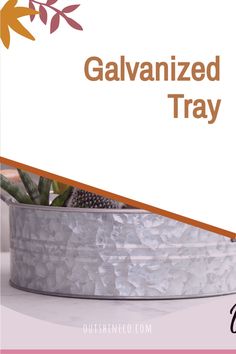 the galvaniized tray is an easy way to keep your plants fresh and healthy