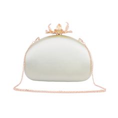 Embrace the epitome of elegance with our Silk Round Clutch, adorned with intricate flower hardware and a chic chain crossbody strap. This sophisticated accessory captures the essence of refined femininity, as the smooth silk exudes luxury and the detailed floral hardware adds a touch of romance. The versatile chain strap ensures effortless carrying, making it an ideal companion for any occasion. Elevate your style and make a statement with this beautifully crafted clutch, where the delicate allure of silk meets the timeless charm of floral design. Baguette Bags, Concho Belt, Chain Belts, Toggle Bracelet, Western Belts, Metal Bracelets, Leather Belts, Classic Leather, Small Leather Goods