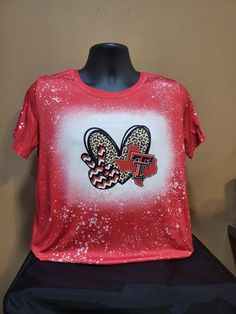 Enjoy these beautiful shirts with your own favorite team. Custom order yours before they are gone. 👕 shirts are 100% polyester and sublimated.  🏈 if looking for a different teams please message me. Have any questions inbox me with questions. Care instructions: shirts must be washed in cold water inside out. NO DRYING! HANG TO DRY.. Texas Tech Football Outfit, Texas Tech Tumbler Ideas, Texas Tech Merch, Texas Tech Shirts, Texas Tech Football, Texas Tech, Graphic Tees Women, Custom Orders, Favorite Team