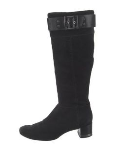 Tory Burch Suede Knee-High BootsBlackSquare-ToesExposed Zip Closure at SidesDesigner Fit: This designer typically runs true to size. Black Tory Burch Boots, Suede Boots, Boot Shoes Women, Knee High, Tory Burch, Shoe Boots, Women Shoes, Running, Boots