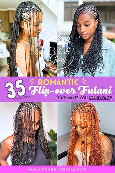 Elegant Flip over Fulani that makes a statement! Hair Styles