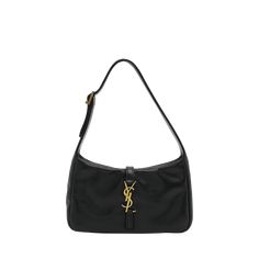 Saint Laurent "Le 5 À 7" shoulder bag in padded leather  Features signature YSL logo lettering  Adjustable shoulder strap  Open top with center magnetic closure  Interior, one zip pocket  Approx. 5.7"H x 9.6"W x 2.8"D Professional cleaning recommended Made in Italy