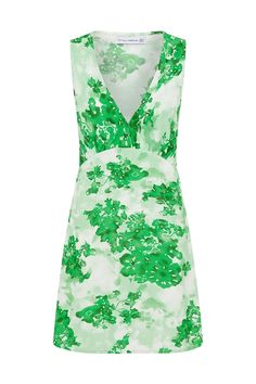 The Nadja Mini Dress in Rosella Floral Green is a flirty, feminine style for any sunshine or date occasion. A sleeveless silhouette with a deep v-neckline, back waist ties and a relaxed, easy-wearing mini skirt. Crafted from responsibly sourced rayon crepe and hand-printed all over with a green floral motif. Flirty Feminine Style, Active Wear Dresses, Maxi Dress Sale, Faithfull The Brand, Floral Sleeveless, Sleeveless Mini Dress, Feminine Style, Crochet Dress, Floral Motif