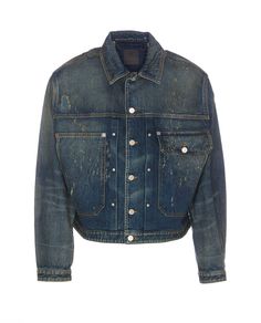 Composition: 97% Cotton, 3% Elastane, Lining: 100% Cotton Designer Blue Denim Outerwear, Designer Denim Jacket With Button Closure For Fall, Designer Denim Outerwear With Pockets, Designer Denim Long Sleeve Outerwear, Designer Denim Jacket With Pockets For Fall, Designer Denim Jacket For Fall, Designer Blue Denim Jacket For Fall, Givenchy Sweater, Givenchy Jacket