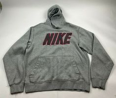 used, sweatshirt/hoodie in decent condition.Size is M. Has  stains, marks, etc. Marks/stains are also on sleeves.  Please know that clothing item may have other stains/marks, I try my best to describe items as best as I can. Please see pictures, if something is wrong when receiving item, please contact me first. Nike Sweatshirt Vintage, Vintage Nike Hoodie, Grey Nike Hoodie, Vintage Nike Sweatshirt, Baggy Streetwear, Hoodie Jersey, Streetwear Hoodie, Nike Sweatshirt, Y2k Nike