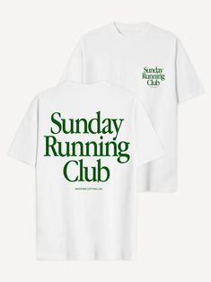 Sunday Running Club T-Shirt – AnotherCottonLab Minimalist Tee Shirt Design, Simple Tee Design, Simple Shirt Designs, Green Shirt Design, Simple T Shirt Design, Minimalist Shirt Design, Minimalist T Shirt Design, Simple Tshirt Design, Minimalist Tshirt Design