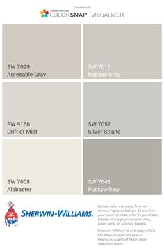 the color scheme for sheryln williams's new paint colors