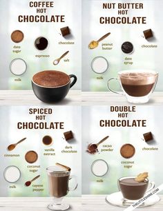 Hot Chocolate Coffee Recipe, Coffee Ideas Recipes, Coffee Whip, Concentrated Coffee, Homemade Coffee Drinks, Iced Coffee Recipes, Best Hot Chocolate Recipes, Stovetop Espresso Maker, Espresso Macchiato