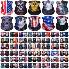 PRICES MAY VARY. Abundant Quantity and Styles: you will receive 100 pieces of face mask covers in 100 kinds of skull patterns, abundant quantity and styles to meet your Halloween costume needs, and you can share them with your fellows and family; These men's motorcycle masks are printed with many skull patterns, with scary colors, making them good for the Halloween theme parties and other scary themed parties Proper Size: our skull face mask for men is about 9.84 x 19.69 inches/ 25 x 50 cm, one Ghost Mask, Motorcycle Mask, Scarf Mask, Skull Face Mask, Mask For Men, Half Face Mask, Skull Mask, Skull Face, Halloween Party Themes